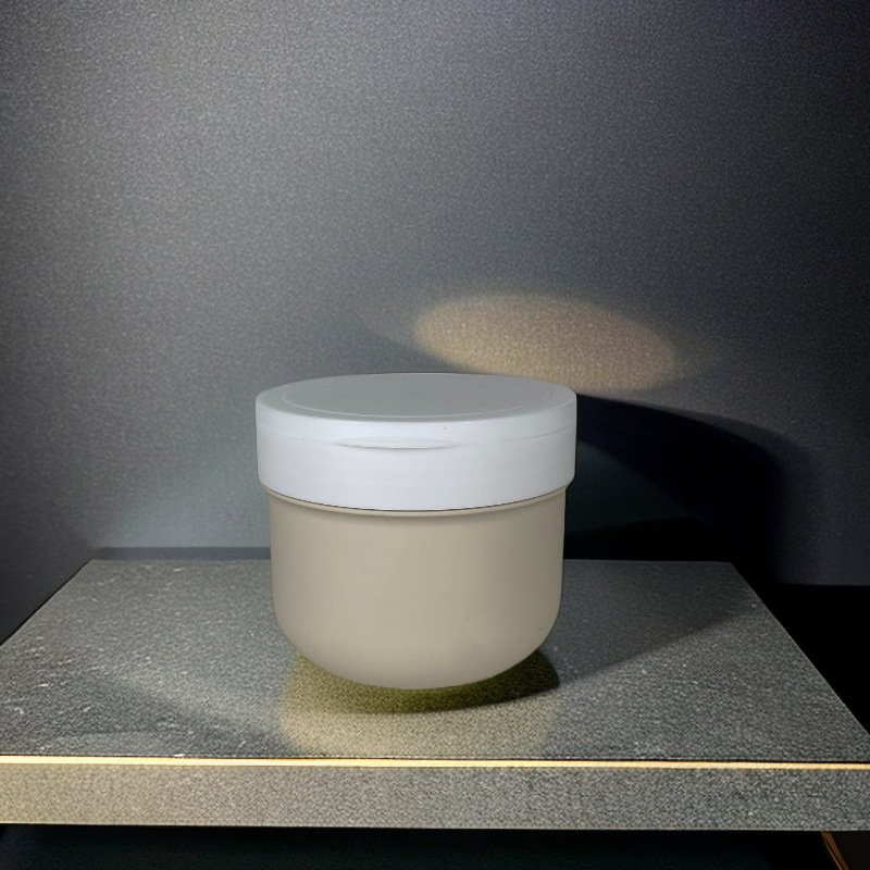 300g 400g Clamshell Scrub Jars plastic body scrub container PET hair cream jar with flip top cap