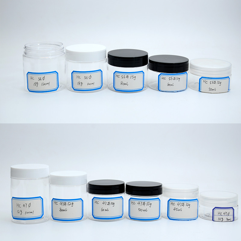8 oz 16oz plastic jars with lids body butter bath salt containers for cosmetic beauty products packaging storage of botanicals