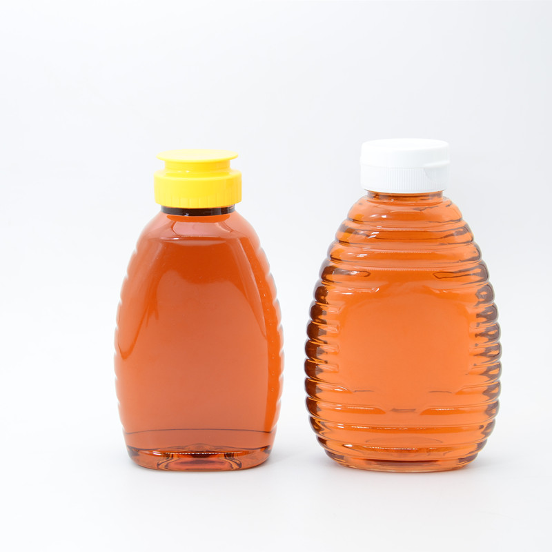 360g 12OZ Sauce Bottle Ketchup/Mayo Extrusion PET Transparent Silicone Plastic Chilli BBQ Squeeze Bottle with Black Flip Top Cap