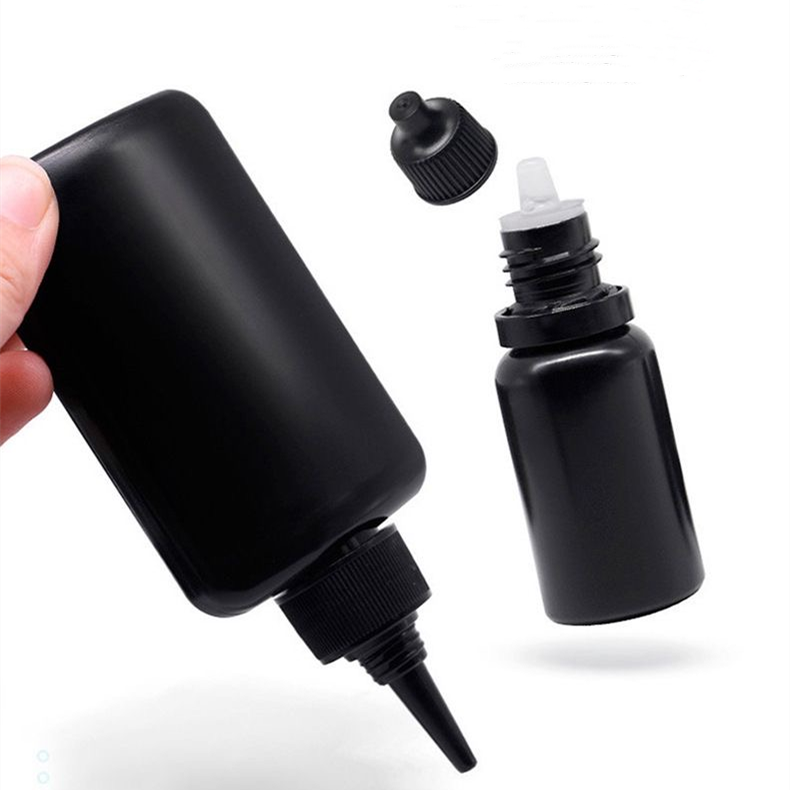 Hair Care Oil Dropper Packaging Round Plastic Bottle with Pointed Cap 8oz Cosmetic Packaging Lotion Liquid Container 250ml 500ml