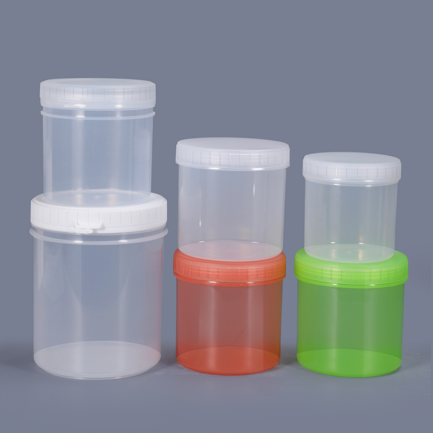 food grade wide mouth plastic PET/PP/PE jar animal food storage tank 150ml 200ml 300ml 500ml with sealing cover  customize logo
