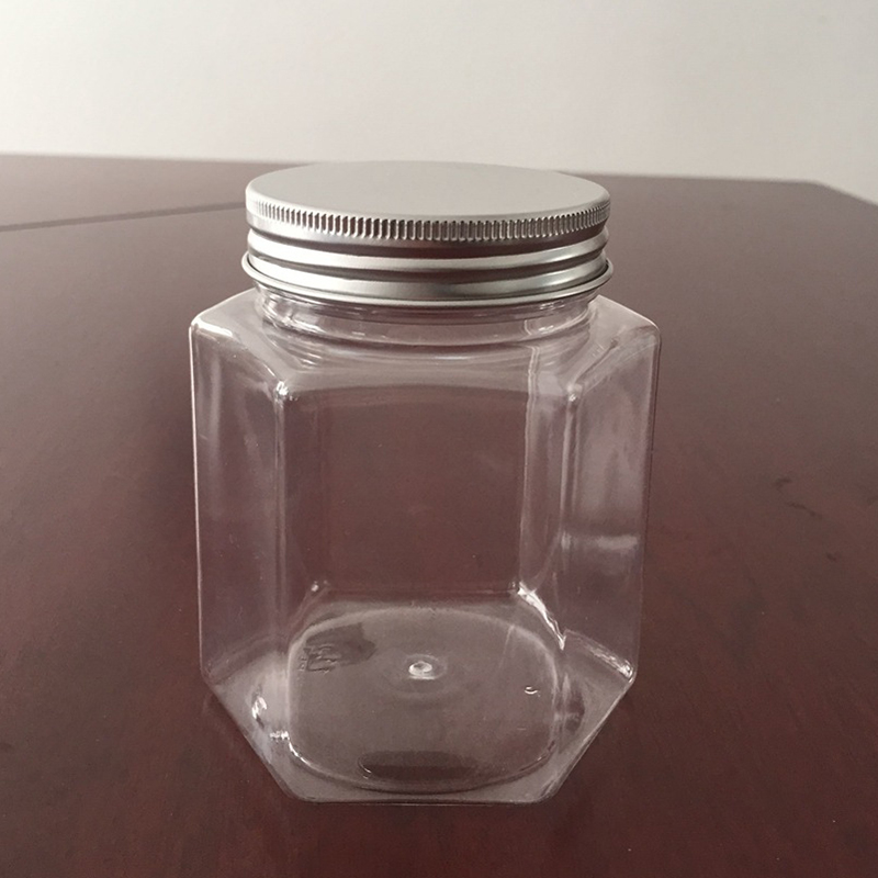 Food Grade Plastic Square jar 200ml 250ml 300ml Snack Container Lotion Cream jars PET Customize Cosmetic lip mask jar package