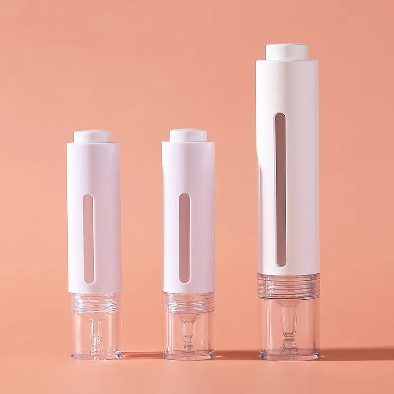Liquid Level Visualization 15ml 30ml White Press Button Dropper Bottle For Cosmetic Liquid Essence Serum Eye Cream Applicator