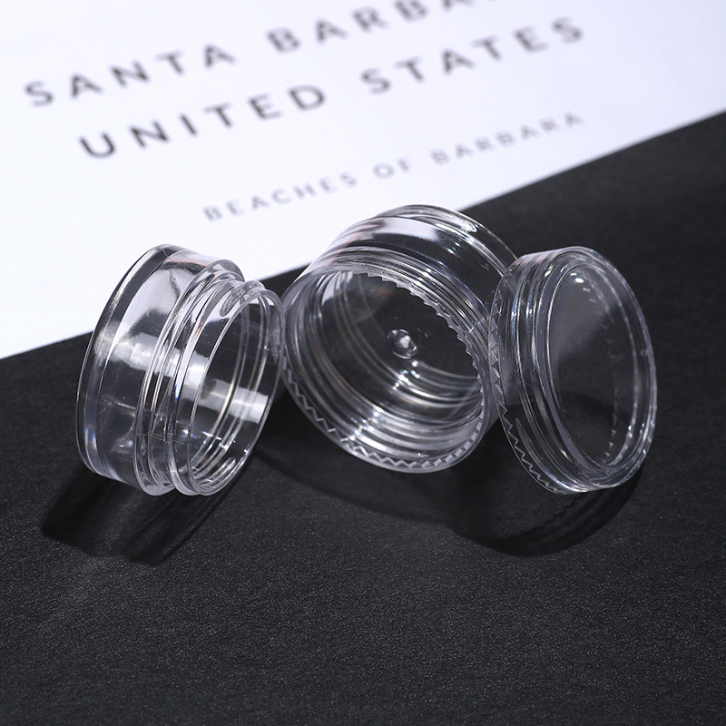 plastic slime jar with lid cream jar 20ml cosmetic make up containers hexagon make up mason jars with plastic lid