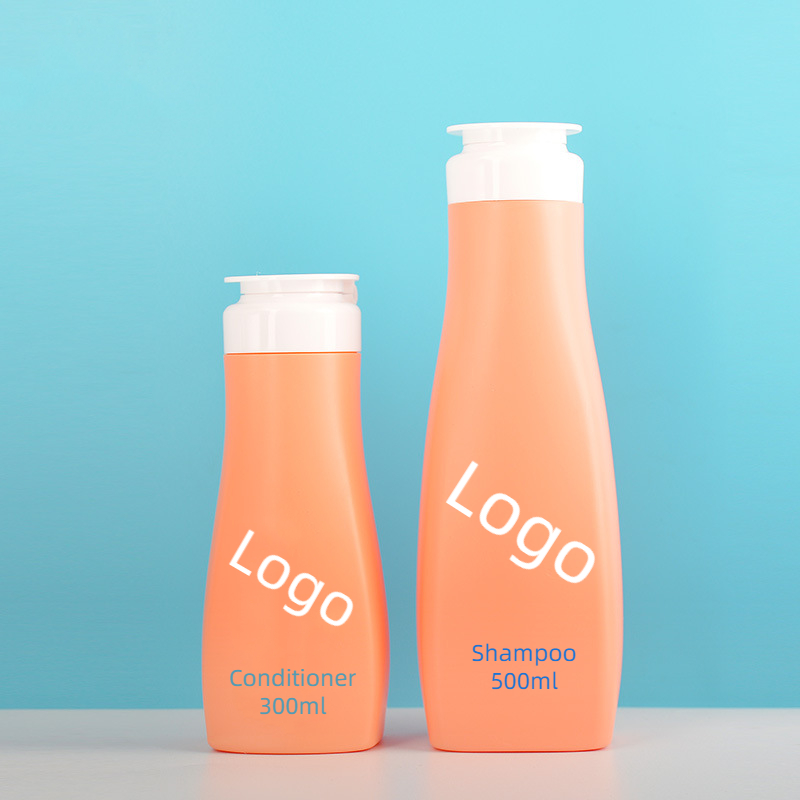 2024 New Green Pink Purple Orange Color Soft Squeeze HDPE Lotion Bottle Flip Top Lid 500ml Shampoo Shower gel Bottle Dispenser