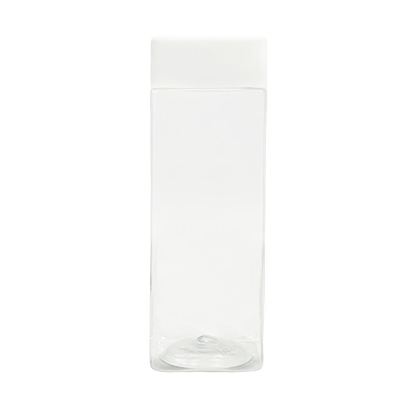 300ml 400ml 500ml Square Plastic Pet Juice Bottles PET Plastic Cup Jar Vase Can PET Plastic Beverage Bottle