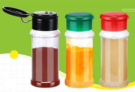 16oz 9 oz 4oz Plastic Spice Jars Bottles Containers with Black Shaker Lids for Storing Pepper,Salts, Herbs and Seasoning Powders
