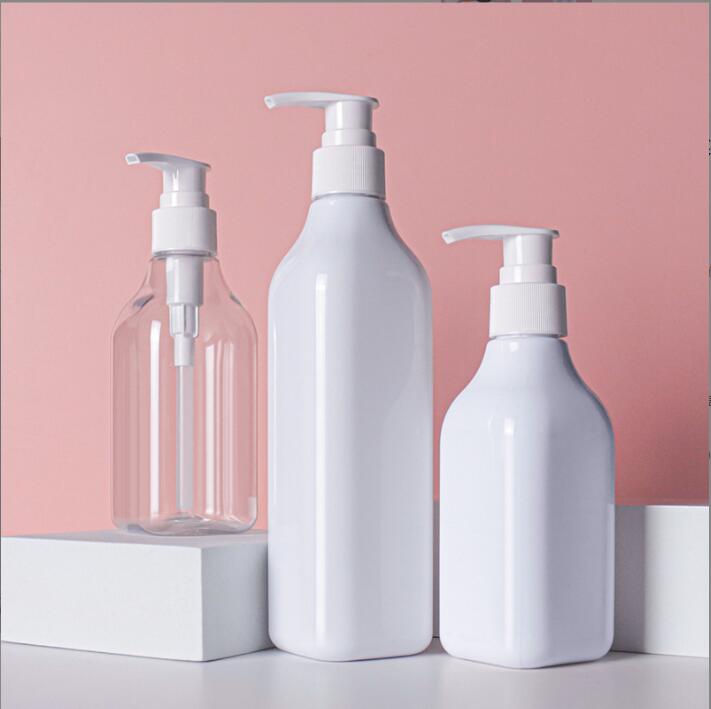 Free Sample Factory OEM clear green 200 300 500 700ml Lotion Custom color and logo Cosmetic lotion Foam Pump Bottle