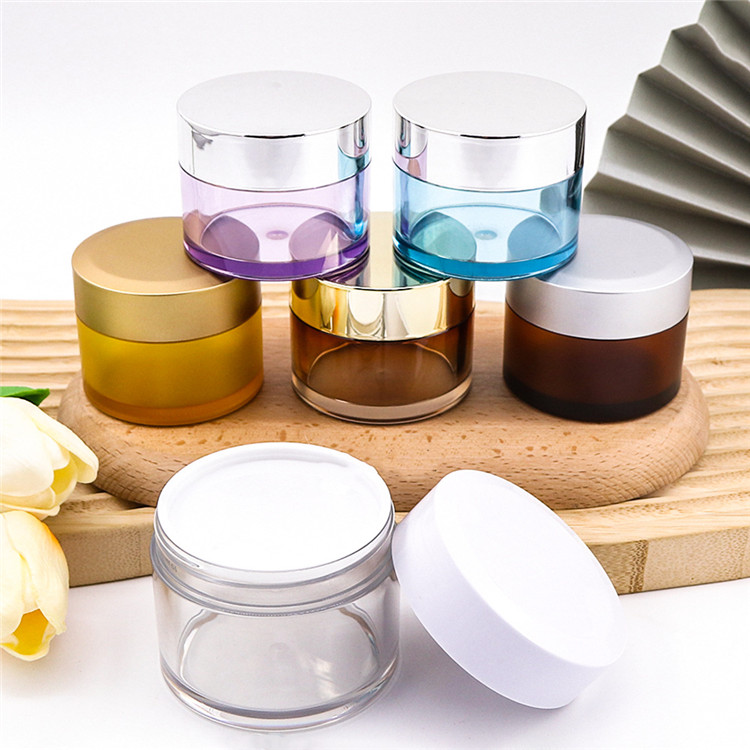 Pink Gold silver Matte Color 50ml 100ml 120ml 150ml 250ml pet plastic cosmetic cream Essence lotions facial scrub body butter