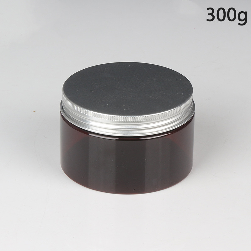 Matte Black 4oz cosmetic face cream jar 8oz frosted salt scrubs body butter jars 150ml 250g round plastic jar with lids 50g 100g