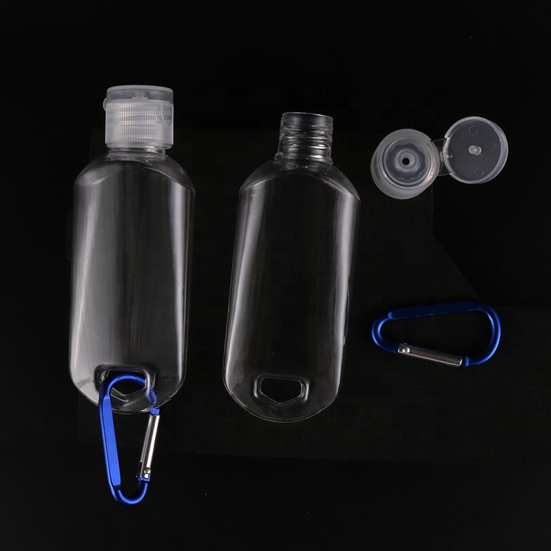 Premium empty cosmetic packaging dispenser 1oz 30ml 60ml 2oz lotion skin treatment liquid clear PET flip cap pump plastic bottle