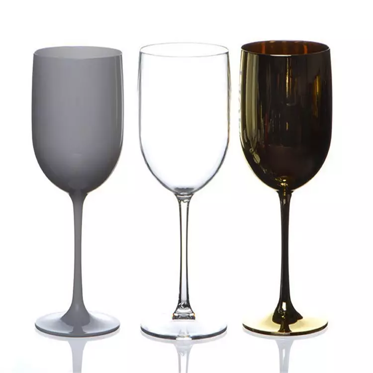 500ml Plastic Wine Glasses Unbreakable Set of 6 Bulk Colored Plastic Wine Glasses Wholesale Customized Plastic Wine Glasses