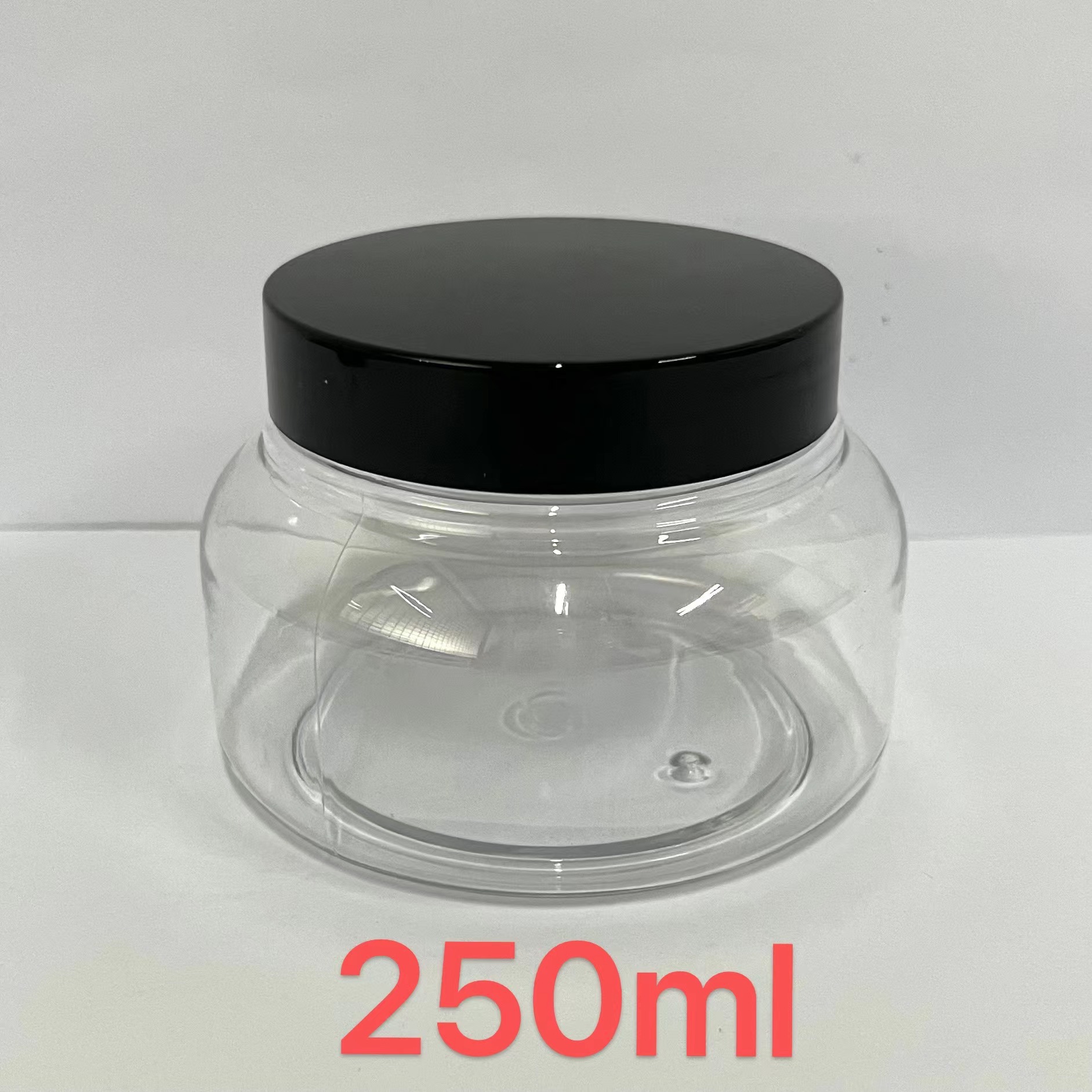 5 oz 150ml 250ml Clear Pink Plastic Jars with Lids Cosmetic scrub jar Containers Clear Empty Body Butter Cream Sugar Scrubs Jars