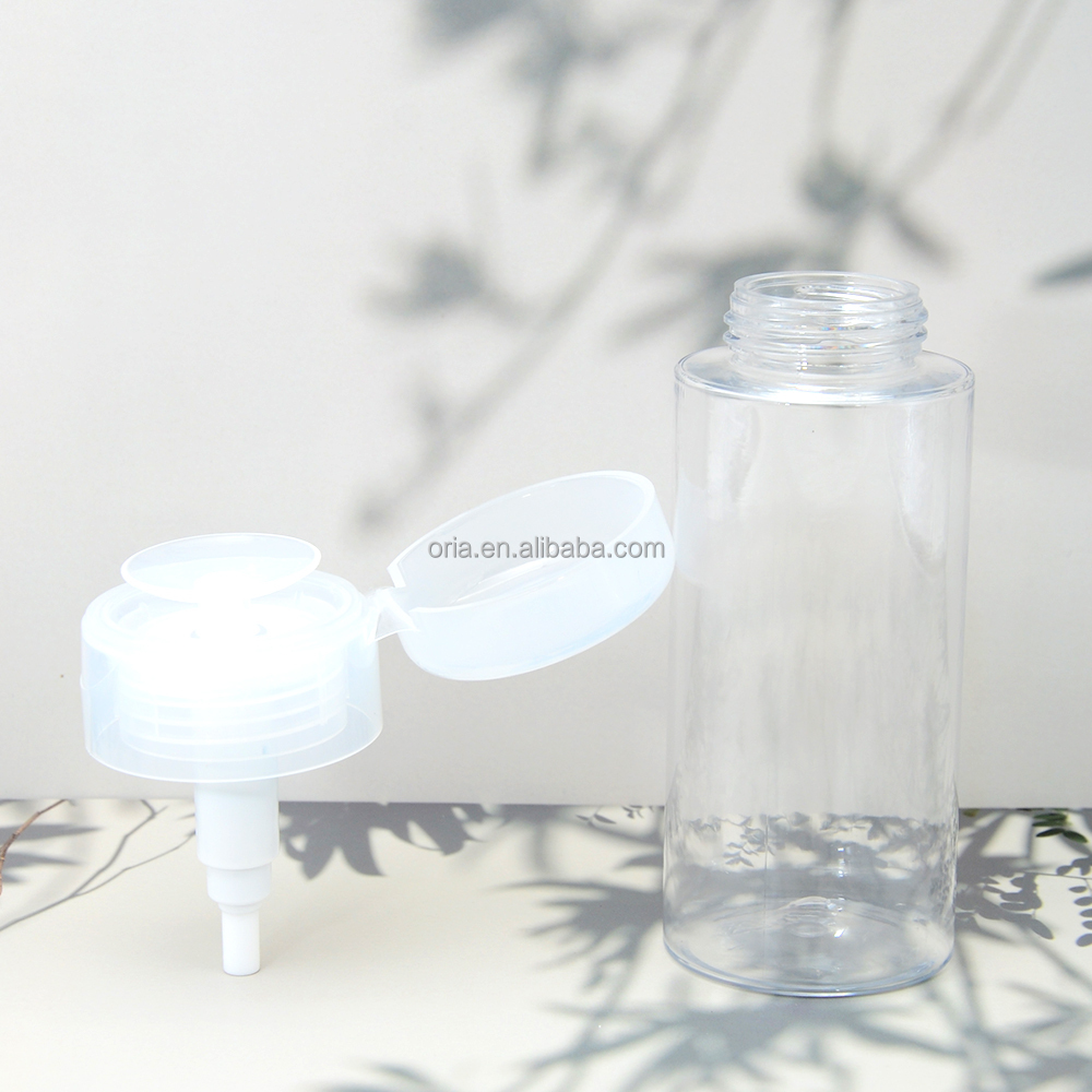 Wholesale matt frosted 220 ml 500ml press bottle for makeup remover oil moisturizing BPA free