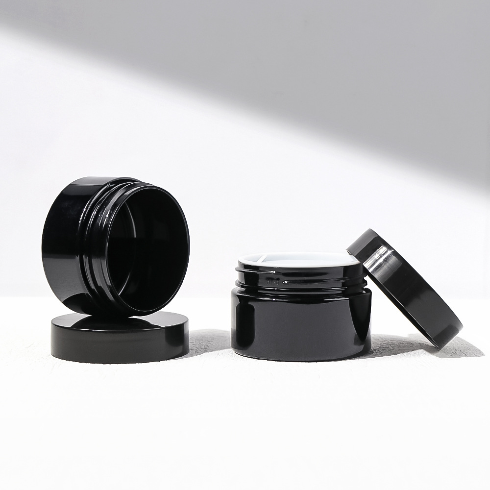 50g 100g 150g 200g white PP/PET cream scrub jar matte customized hair gel plastic Cream Can Cosmetic Container with inner cover