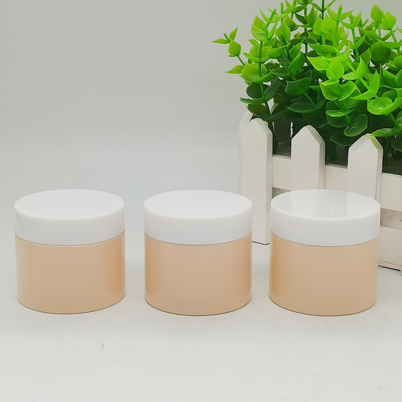 Green Yellow Blue White Color Cosmetic 50ml Jars PET Moisturizer Face Cream Eye Cream Jar With Lid Seal 60ml Wide Mouth PP Jar