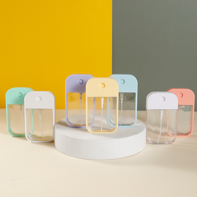 Small Refillable Pocket Perfume Spray 5ml 10ml Mini Travel Square Body Spray Perfume Bottles Dispenser for Mosquito Repellent