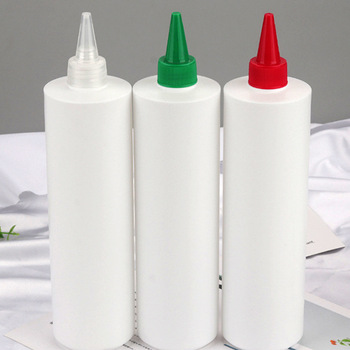 Custom Round Sharp Suace bottle Kethup Sauce Oil Bottle Squeeze Bottle With Twist Cap