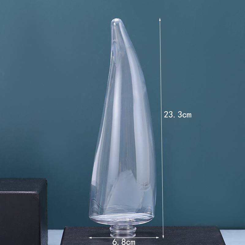 260ml Peculiar Aloe Shaped Green Horn Aloe Vera Gel Bottle with screw cap Flip Upside Down