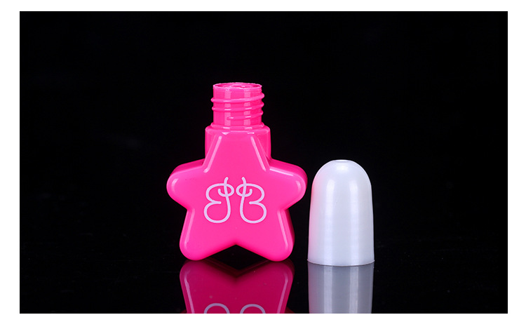 5ml  shape of five-pointed star PETG Nail polish bottle nail polish bottle Nails Polish Makeup