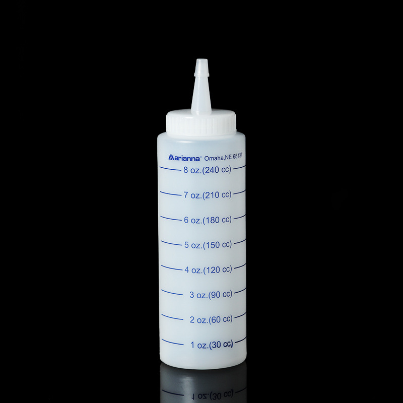 Hot Sale  Custom Empty Round Sharp Mouth Squeeze Bottle PET Drop Bottles with Twist Cap alcohol glue plastic bottle