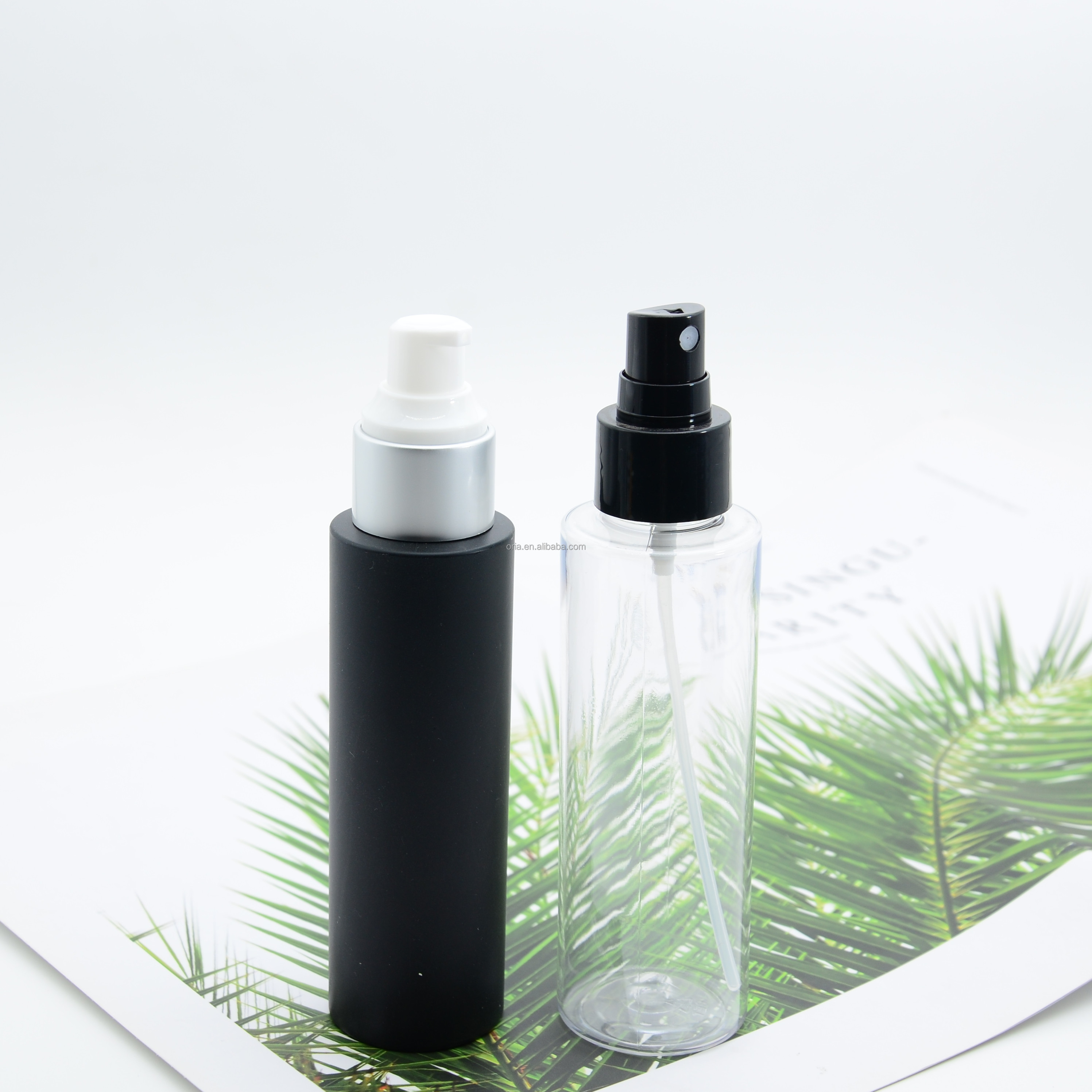 PET Plastic Empty Spray Water Mist Bottle Containers for Perfume Packing lotion pump bottles for oil liquid cream