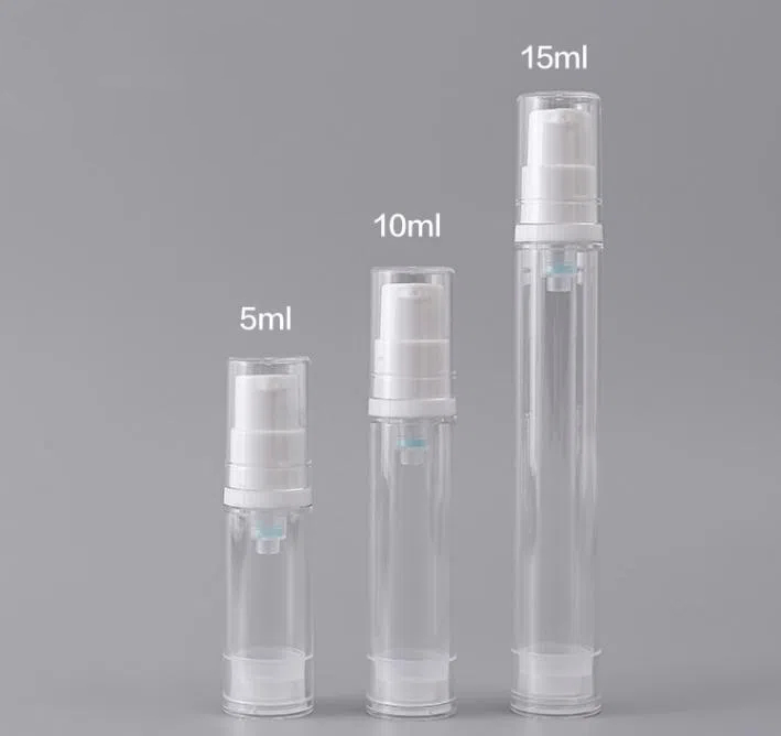 Travel Cosmetics Airless Pump Bottle 5ml 10ml 15ml Makeup Liquid Foundation Eye Serum Lotion Bottle Face Mist Toner Spray Bottle
