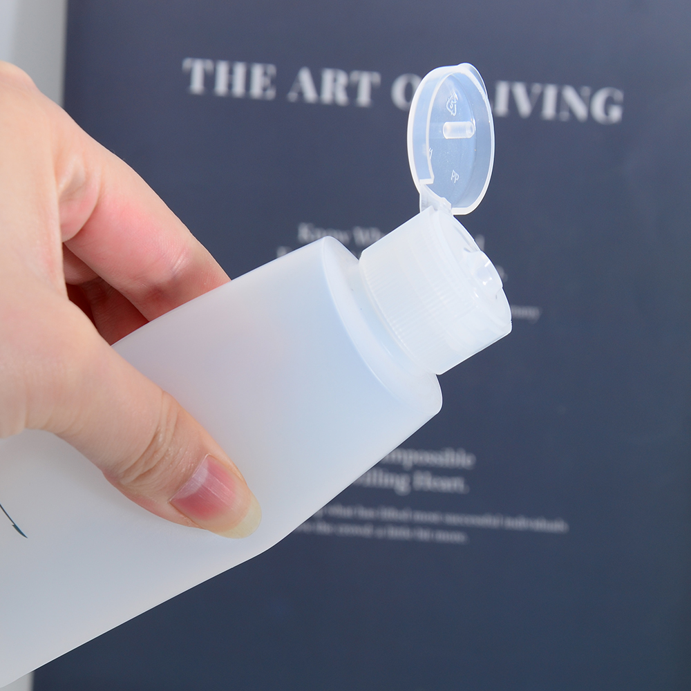 PET Plastic Honey Syrup Bottles Plastic Squeeze Sauce Bottle with Flip Top Cap
