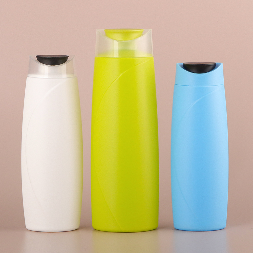200ml-700ml  Empty Squeeze Lotion Bottle HDPE Plastic shower gel plastic bottle With Flip Top Cap