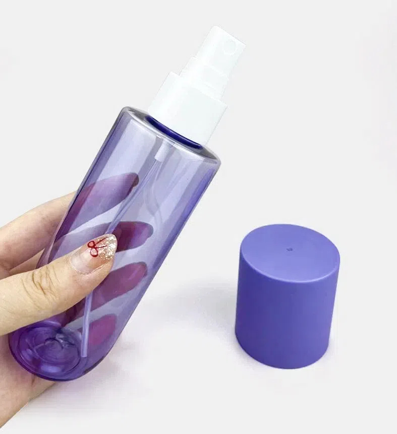 New 80ml 150ml 250ml 300ml Colored Cosmetic Mist Spray Bottle With Big Head Cover Cap Gold Silver Luxury Hair Oil Spray Bottle