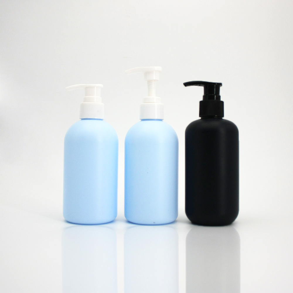 HDPE White Matte Cosmetic HDPE With Pump Plastic Bottles For Lotion Shampoo Bottle