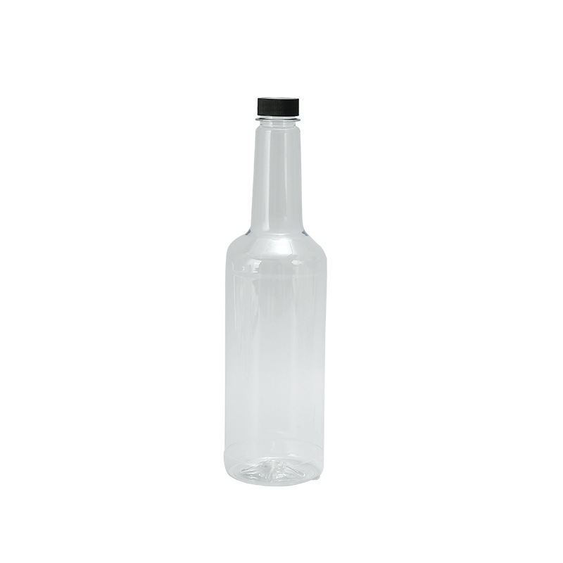 Vodka whisky 750ml empty liquor bottles sale pet water bottle 750ml drinking juice plastic 25oz wine bottles