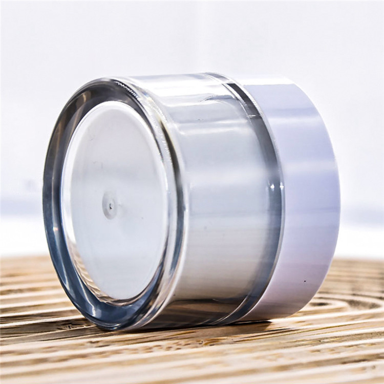 Cosmetic Lotion Jar 3oz 5oz 6oz double wall PET/PETG Plastic Round Cream Container Wholesale Cosmetic customized Packaging