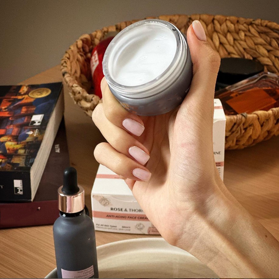 Clear Blue Thick Cream Jar PP PETG 100g 150g 200g 500g Cosmetic Packaging Container Body Butter Scrub Lotion Eye Can Lip Jars
