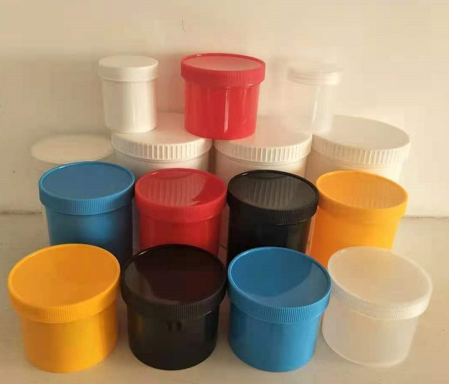 matte green cream plastic jars 3oz 6oz 8oz 1L travel cosmetic packaging round lotion jar PET PP plastic face body care jar
