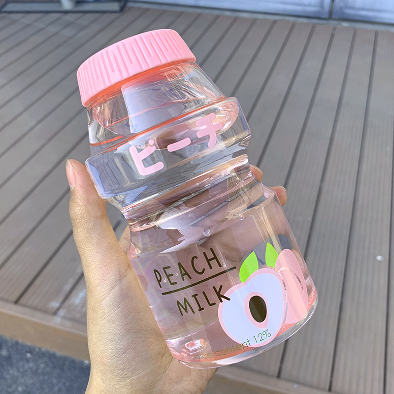 Probiotics Juice Plastic Bottle 300ml 500ml Bubble Milk Tea Cup Customized Liquid Tea Package Clear PP PET Food Grade Bottles