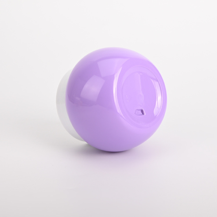 White Purple 50ml 350ML PET Plastic Wide Mouth jar Body Lotion Bottle Scrub jar with lids Hair Mask Treatment Oil bottle