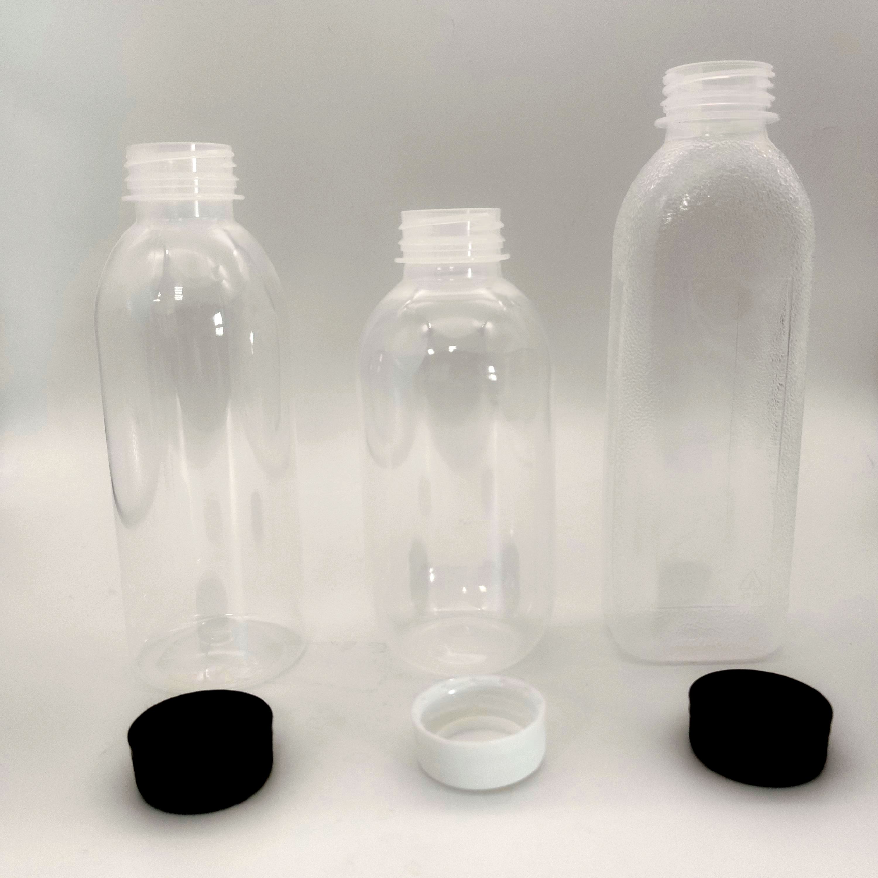 hot fill bottle with caps heat-resistant PP 5 plastic bottles containers with tamper proof lids 12oz 16oz 360ml 500ml