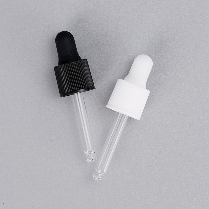Dropper Cap with logo label Calibrated pipette Measured Marked 1ml Glass Graduated Pipette For dropper bottle