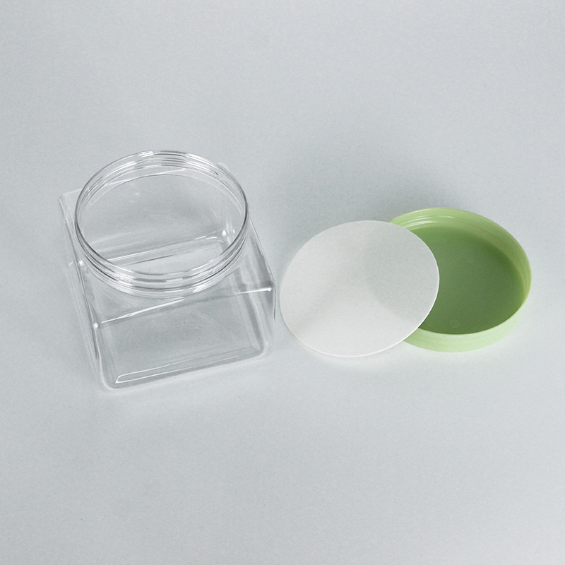 Color 250ml 300ml plastic jar round cosmetic jar plastic transparent jars with lids for face cream body balm scrub
