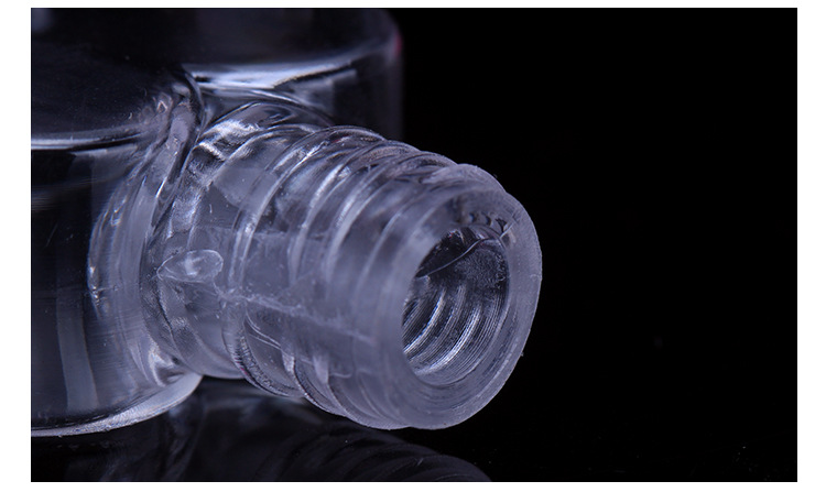 5ml Latest design heart shape transparent nail polish bottle with brush