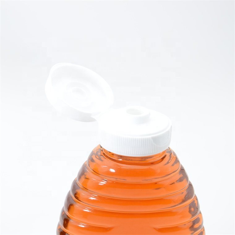 200g 250g 450g Queen line PET Plastic Oval Queen Honey Bottle Squeeze sauce bottles