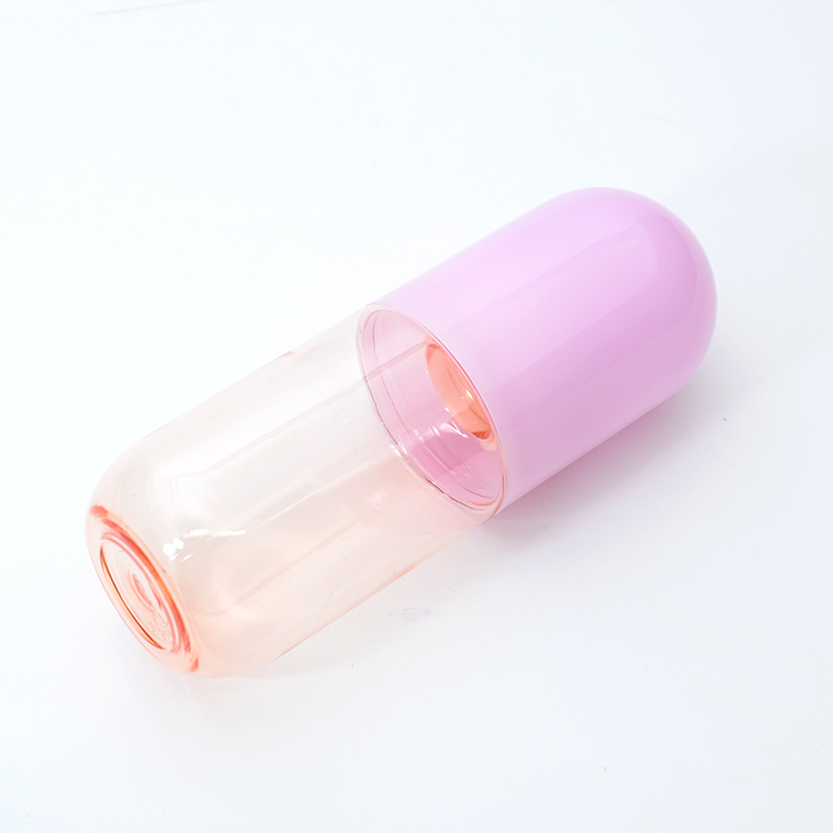 Custom Color Pill Capsule Shaped 40ml 60ml 100ml Pink Blue Portable Pump Cute Wholesale PET Plastic Face Toner Mist Spray Bottle