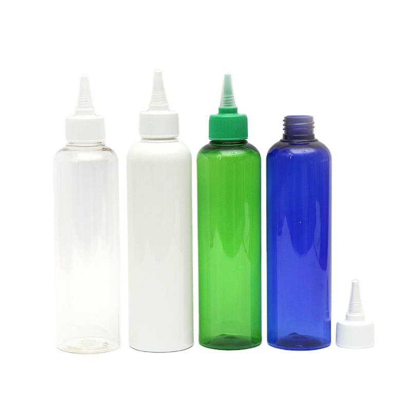 Easy Squeeze 30ml 60ml 100ml 150ml 300ml Clear Plastic Paint Bottle Applicator Packaging Bottle With Pointed Dispensing Cap