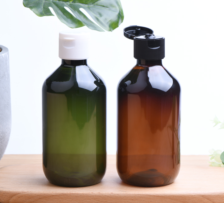 Travel empty PET clear round plastic bottle 10ml 20ml 30ml 50ml 60ml 100ml flip top PP cap empty plastic bottle