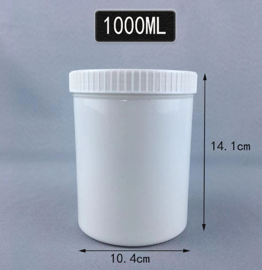 White Cosmetic Packaging Thick PE Plastic Wide Mouth Jars for body lotion/facial face/Hair dyeing cream