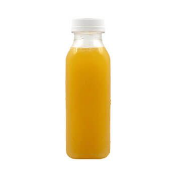 Round Shape Beverage Bottle Clear Empty PET Plastic Juice Drinking Bottles with Lids for Mineral Water Fruit Juice Packaging