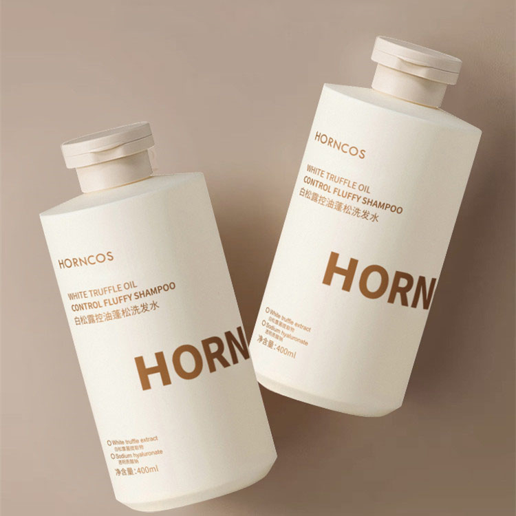 Flat Shape Matte Soft Touch  PE plastic shampoo bottle with flip cap Fancy new body wash bottles with screw cap