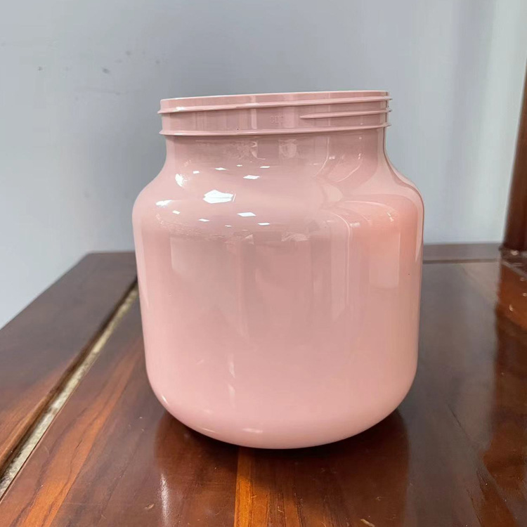 Custom Color 250ml face cream jar 500ml 1000ml body butter scrub jar Wide Mouth PET Plastic Jars With Lids 8 oz 16 oz 32 oz