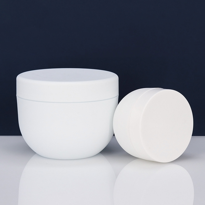 8oz 16oz 250g 300g 500g 250ml Clear Black Frosted Cosmetic Plastic Face Cream Jar 500ml Body Scrub Butter Jars With Lids